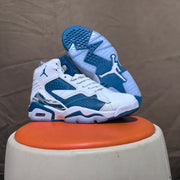 Jordan 6 Retro White and Blue High-Top Sneakers