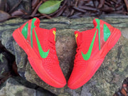 Nike Kobe 6 Basketball Shoes in Red and Green