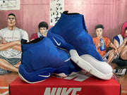 Nike Air Flightposite Blue and White Basketball Shoes