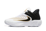 Nike Zoom Freak 5 Basketball Shoes White Black Gold