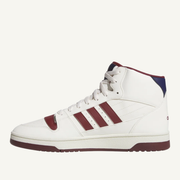 Adidas Men's White/Maroon Break Start Mid Sneakers, JR1453
