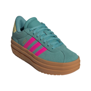 Adidas Originals Kids Teal/Pink VL Court Bold Sneakers, JQ4482