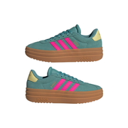 Adidas Originals Kids Teal/Pink VL Court Bold Sneakers, JQ4482