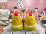 Basketball Sneakers in Pink and Yellow