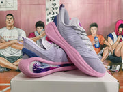 Pink and Lavender Basketball Sneakers