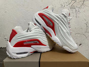White and Red Athletic Sneakers