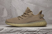 Yeezy 350 V2 Knit Sneakers in Taupe with Gum Sole