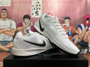 Nike White Basketball Shoes with Black Swoosh