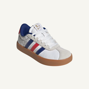 Adidas Originals Kids White/Red VL Court 3.0 Shoes, KI3119