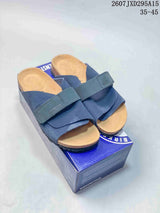 Birkenstock Boston Suede Sandals Blue 2607JXD295A15