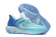 Nike Basketball Shoes in Aqua Blue and White, Style 885-6