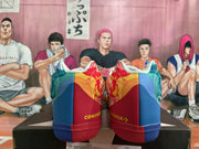 Converse Basketball Shoes in Red and Blue Mismatched Colors