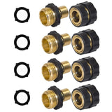 💧3/4 Inch Garden Hose Quick Connector 4 Sets/bag