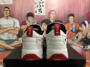 Jordan White Black Red Basketball Sneakers