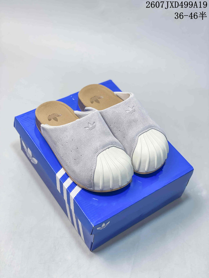 adidas Adimule Mule Slides Grey and Pink 2607JXD499A19