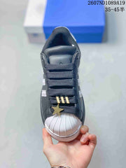 Adidas Superstar Black and White Shell-Toe Sneakers 2607ND1089A19