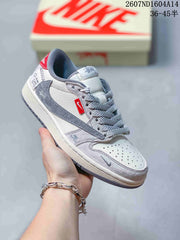 Nike SB Dunk Low Gray and Off-White Sneakers 2607ND1604A14