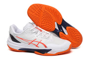 ASICS GEL-RESOLUTION X White Orange Tennis Shoes