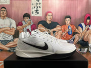 Nike White Basketball Shoes with Black Swoosh