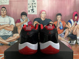 Jordan Air Jordan 11 Black and Red Sneakers