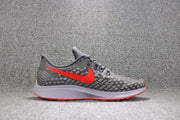 Nike Air Zoom Pegasus 35 Running Shoes, Grey/Crimson 942851-006