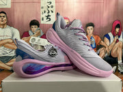 Pink and Gray Basketball Sneakers