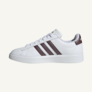 Adidas Women's White/Aurora Metallic Grand Court 2.0 Sneakers, ID2978