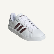 Adidas Women's White/Aurora Metallic Grand Court 2.0 Sneakers, ID2978