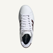 Adidas Women's White/Aurora Metallic Grand Court 2.0 Sneakers, ID2978