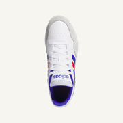 Adidas Men's White/Blue/Scarlet Hoops 3.0 Low Sneakers, IH0335 (No Box)