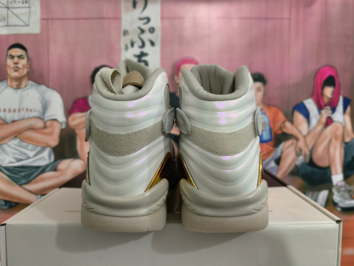 Jordan Air Jordan 8 Champagne Gold High-Top Sneakers