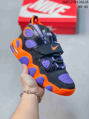 Nike Air Basketball Sneakers Black Purple Orange 2607JVD416A16