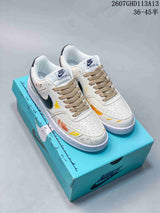 Nike Court Vision 1 Low Custom Graffiti Sneakers White