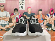 Basketball Sneakers Black White Gray Low-Top