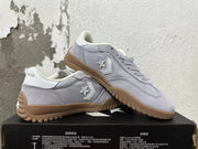Converse Trainer-Style Sneakers in Gray and Gum