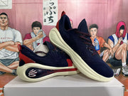 Basketball Shoes in Navy, Red and Cream