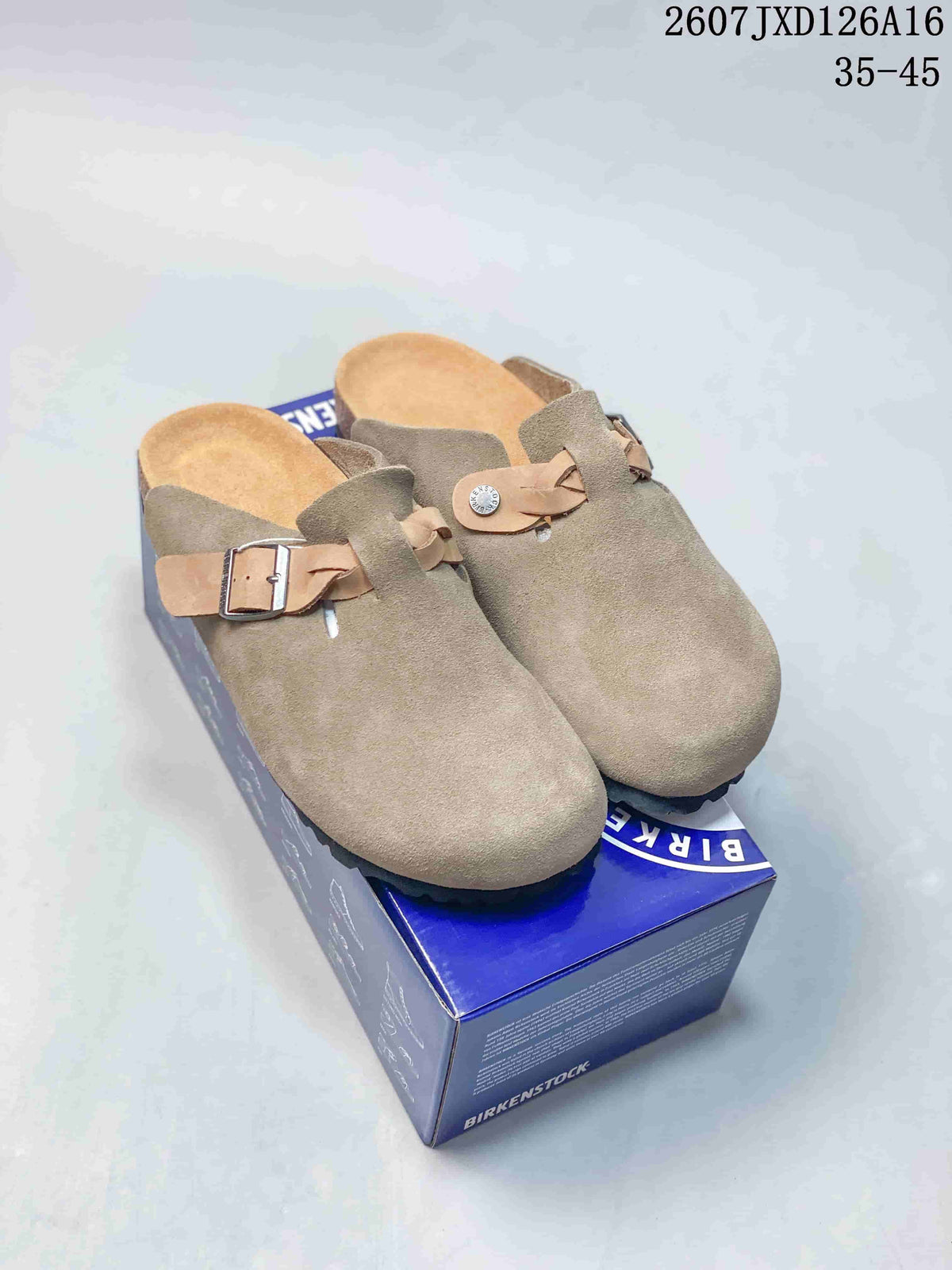 Birkenstock Boston Closed-Toe Mule Taupe
