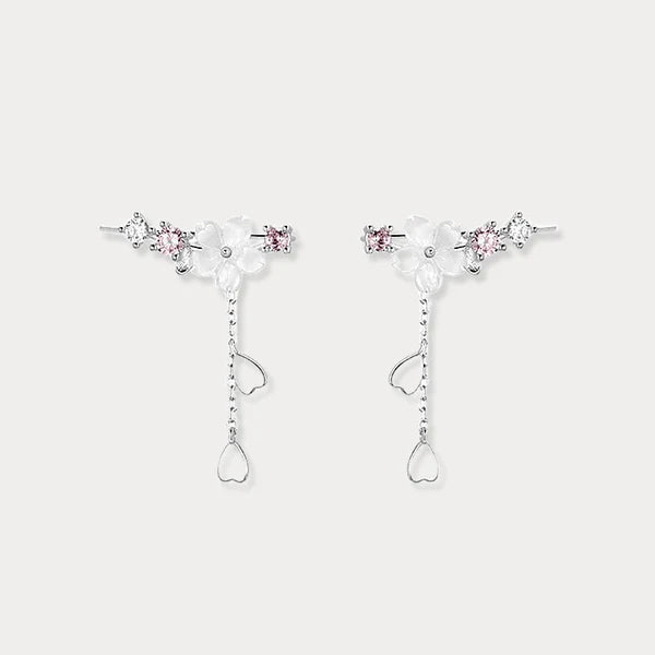 Thaya Shell Flower Earrings & Necklace