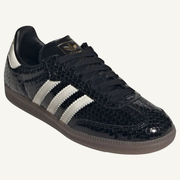 Adidas Originals Women's Black "Metallic Snakeskin" Samba OG Shoes, IH9015