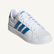 Adidas Men's White/Bright Royal Street Talk Sneakers, JP8280