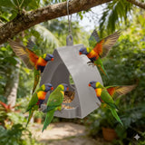 📢📢50%  OFF !! ⏰Hanging Bird Feeder for Garden with Roof🐦