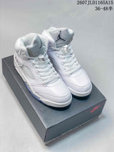Jordan Air Jordan 5 Retro OG White Metallic High-Top Sneakers