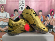 Nike Basketball Shoes in Metallic Gold and Black