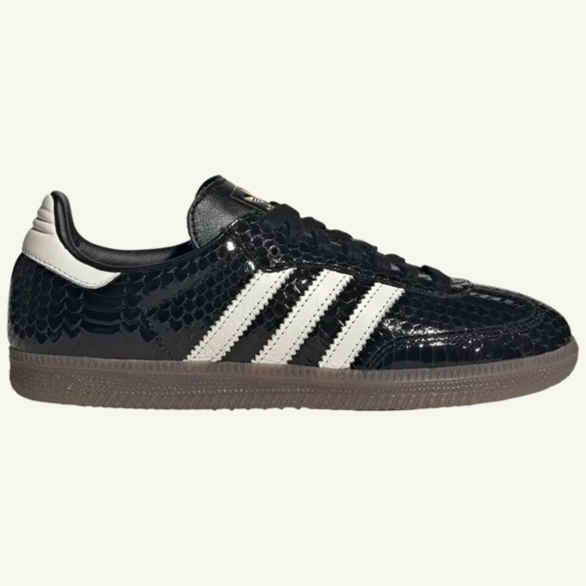 Adidas Originals Women's Black "Metallic Snakeskin" Samba OG Shoes, IH9015