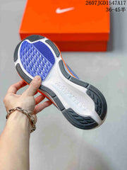 Nike Air Zoom Pegasus 42 Running Shoes White Blue Orange