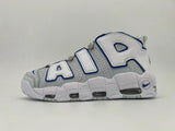 Nike Air More Uptempo White and Blue Sneakers FD0669-10