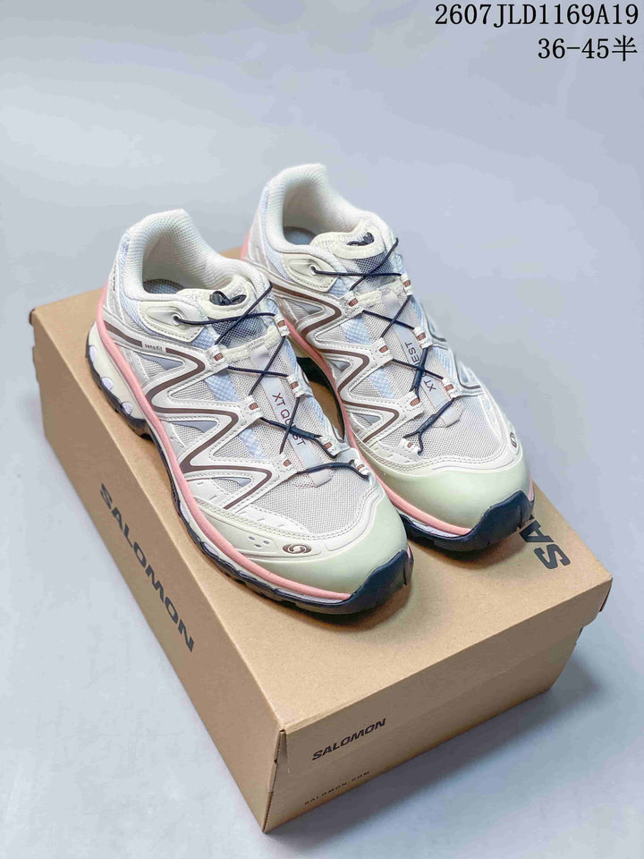 Salomon XT-Quest Trail Sneakers White Pink Green 2607JLD1169A19