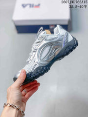 FILA Pebble Women's Low-Top Sneakers Silver White