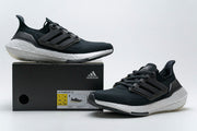 adidas UltraBoost 21 Running Shoes Black White FY0306
