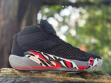 Jordan XXXVIII Playoffs 23 Black Red Basketball Shoes